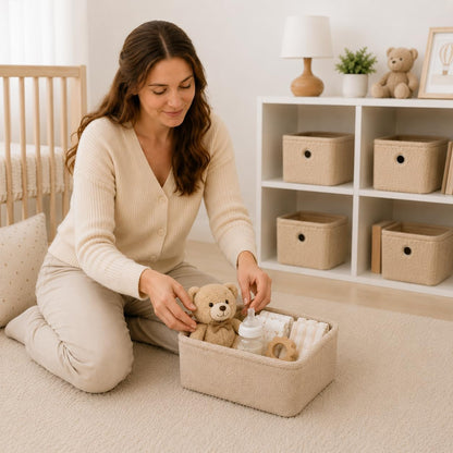 Teddy Fabric Storage Baskets