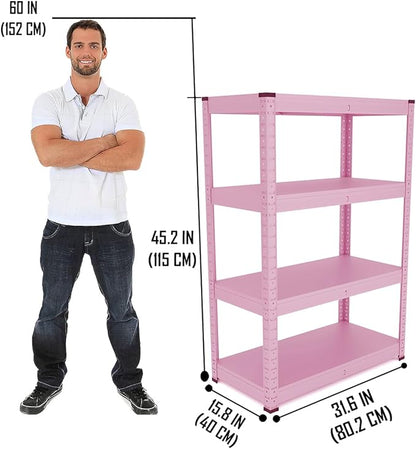4-Tier Storage Shelf (pink)