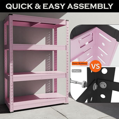 4-Tier Storage Shelf (pink)