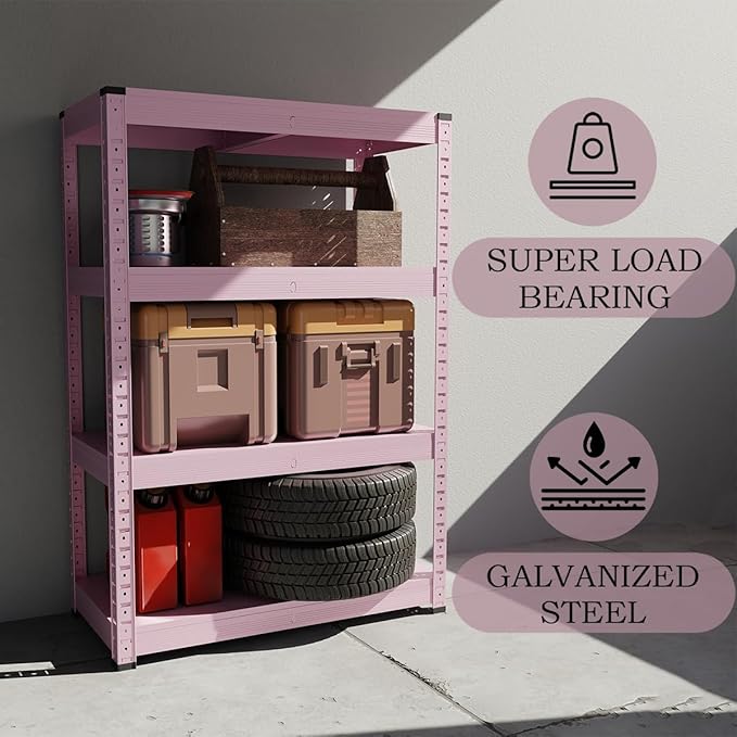 4-Tier Storage Shelf (pink)