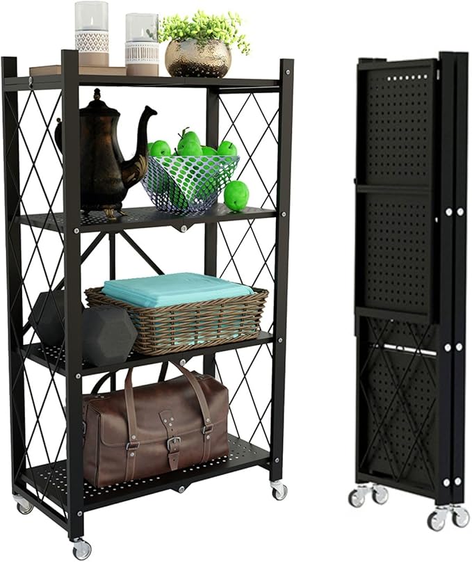 4-Tier Shelf Foldable Storage Shelving Unit