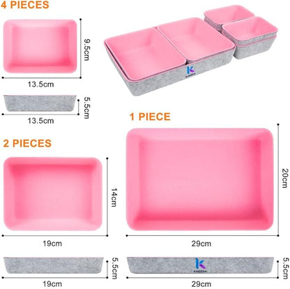 7 PCS Drawer Organiser Divider Trays