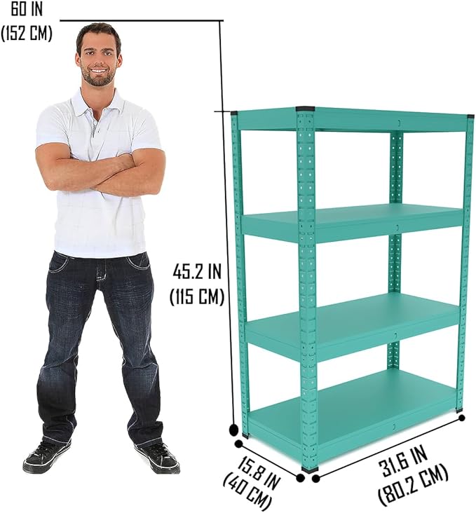 4-Tier Storage Shelf (blue)