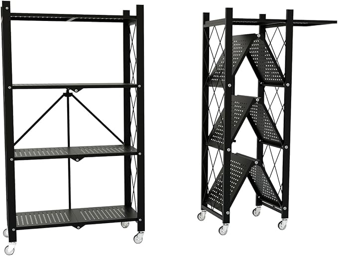 4-Tier Shelf Foldable Storage Shelving Unit