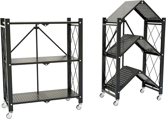 3-Tier Shelf Foldable Storage Shelving Unit