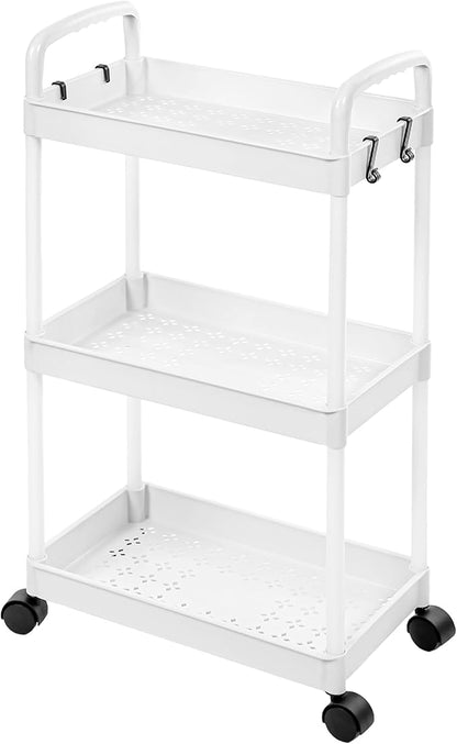3 Tier Utility Cart Trolley with Wheels