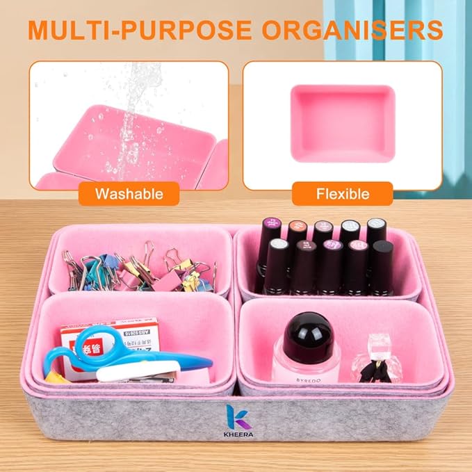 7 PCS Drawer Organiser Divider Trays