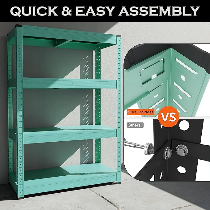 4-Tier Storage Shelf (blue)