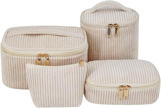 Corduroy Makeup Bag Set