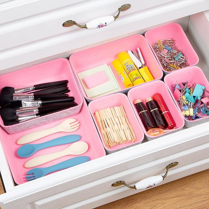 7 PCS Drawer Organiser Divider Trays