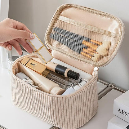 Corduroy Makeup Bag Set