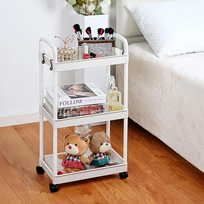 3 Tier Utility Cart Trolley with Wheels