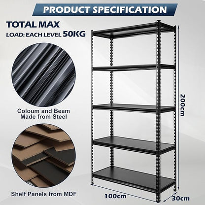 5-Tier Medium Duty Storage Shelf