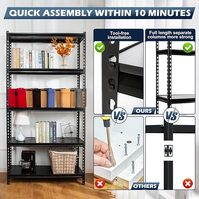 5-Tier Medium Duty Storage Shelf