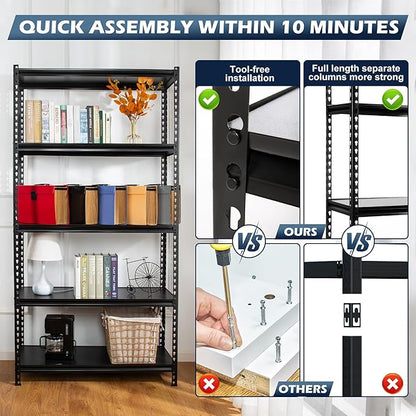 5-Tier Medium Duty Storage Shelf