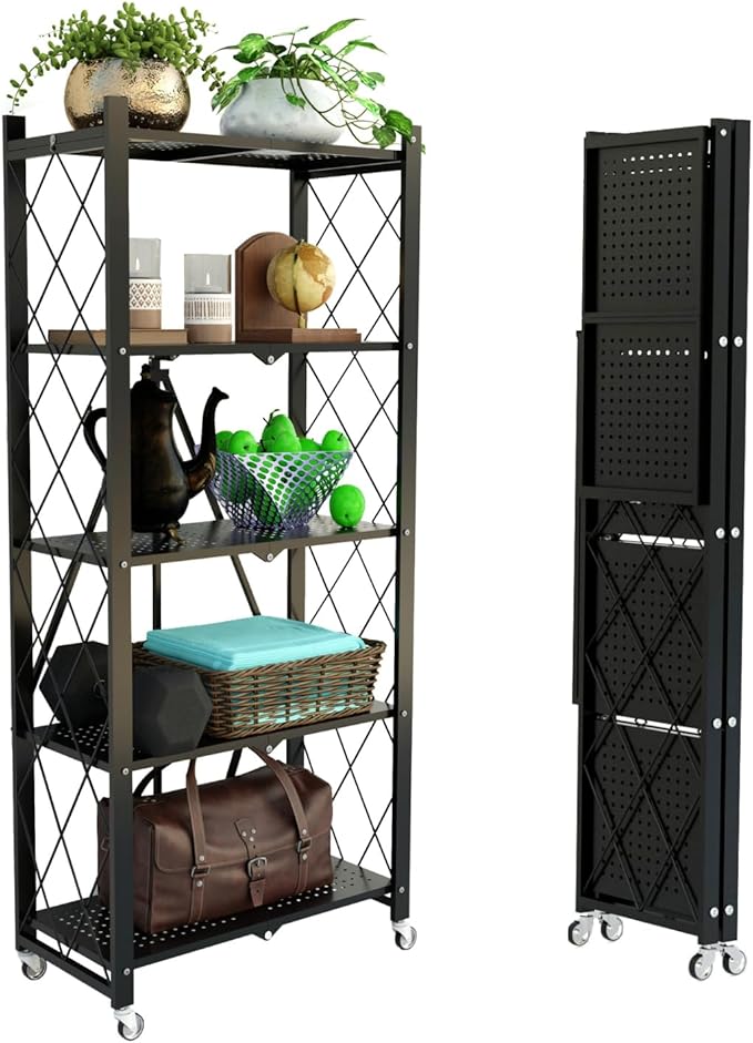 5-Tier Shelf Foldable Storage Shelving Unit