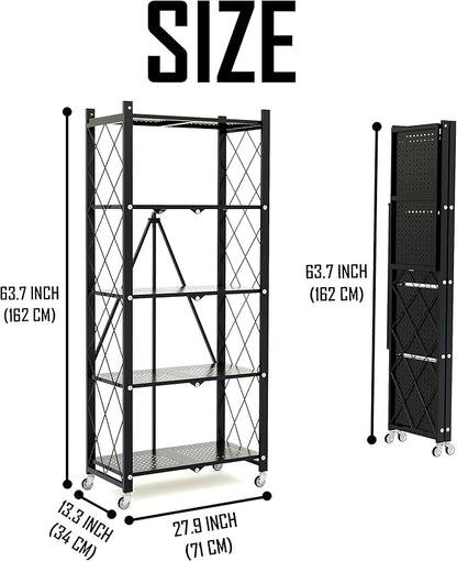 5-Tier Shelf Foldable Storage Shelving Unit
