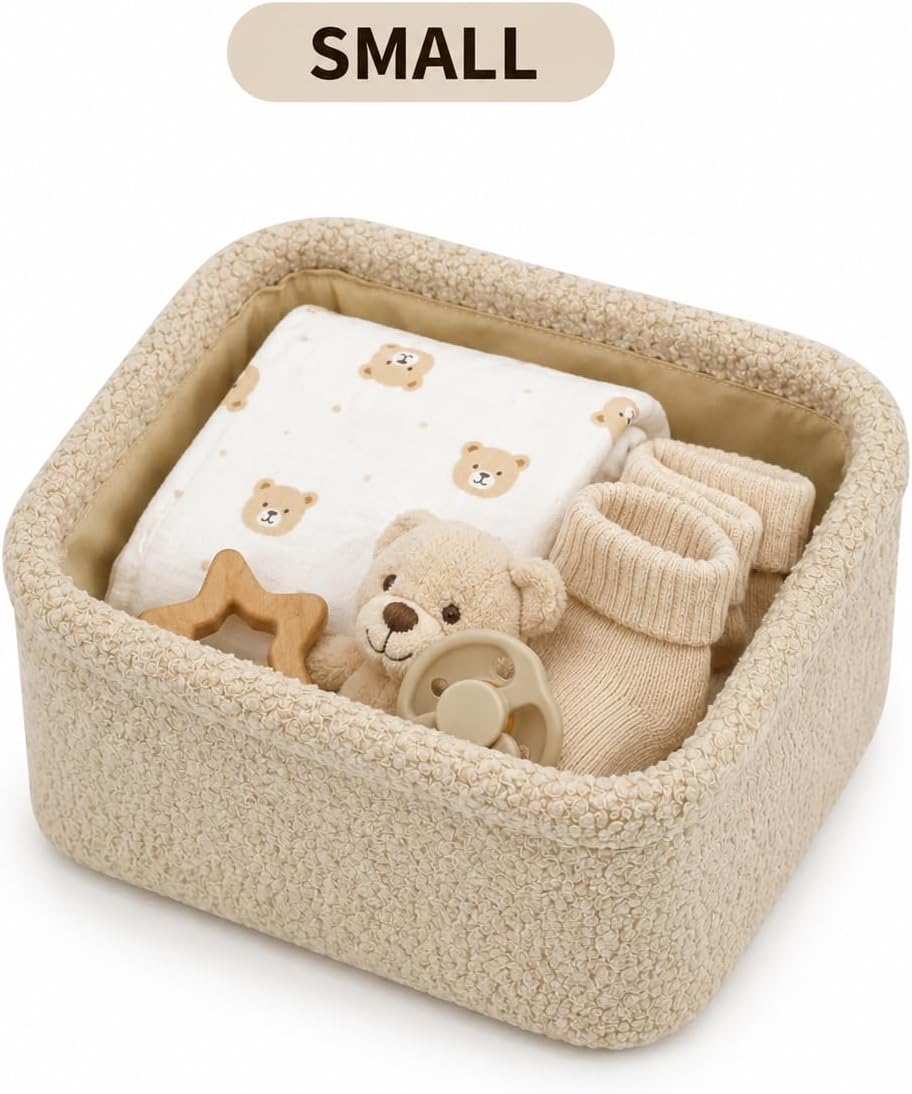 Teddy Fabric Storage Baskets