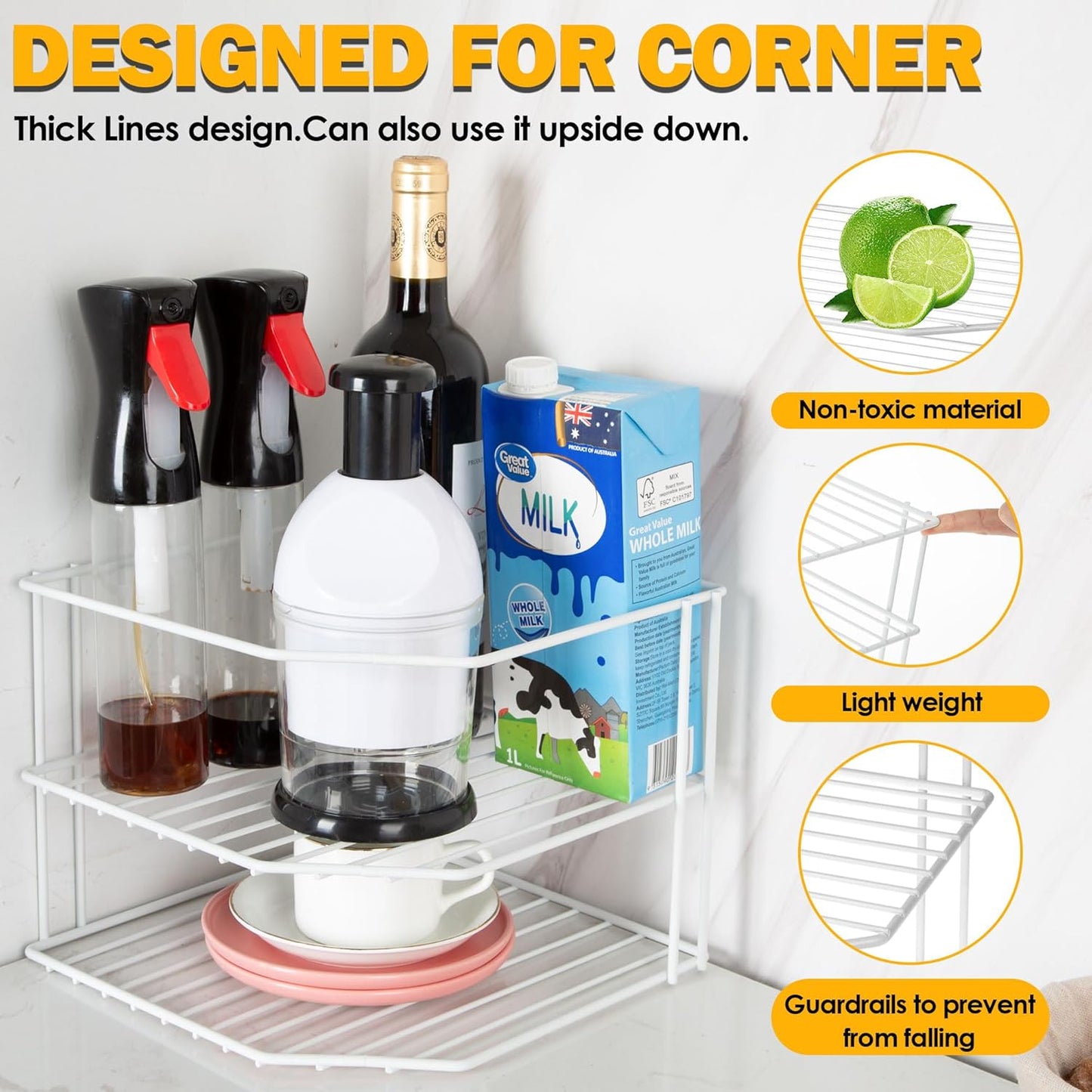 3-Tier Kitchen Organizers And Storage Shelf