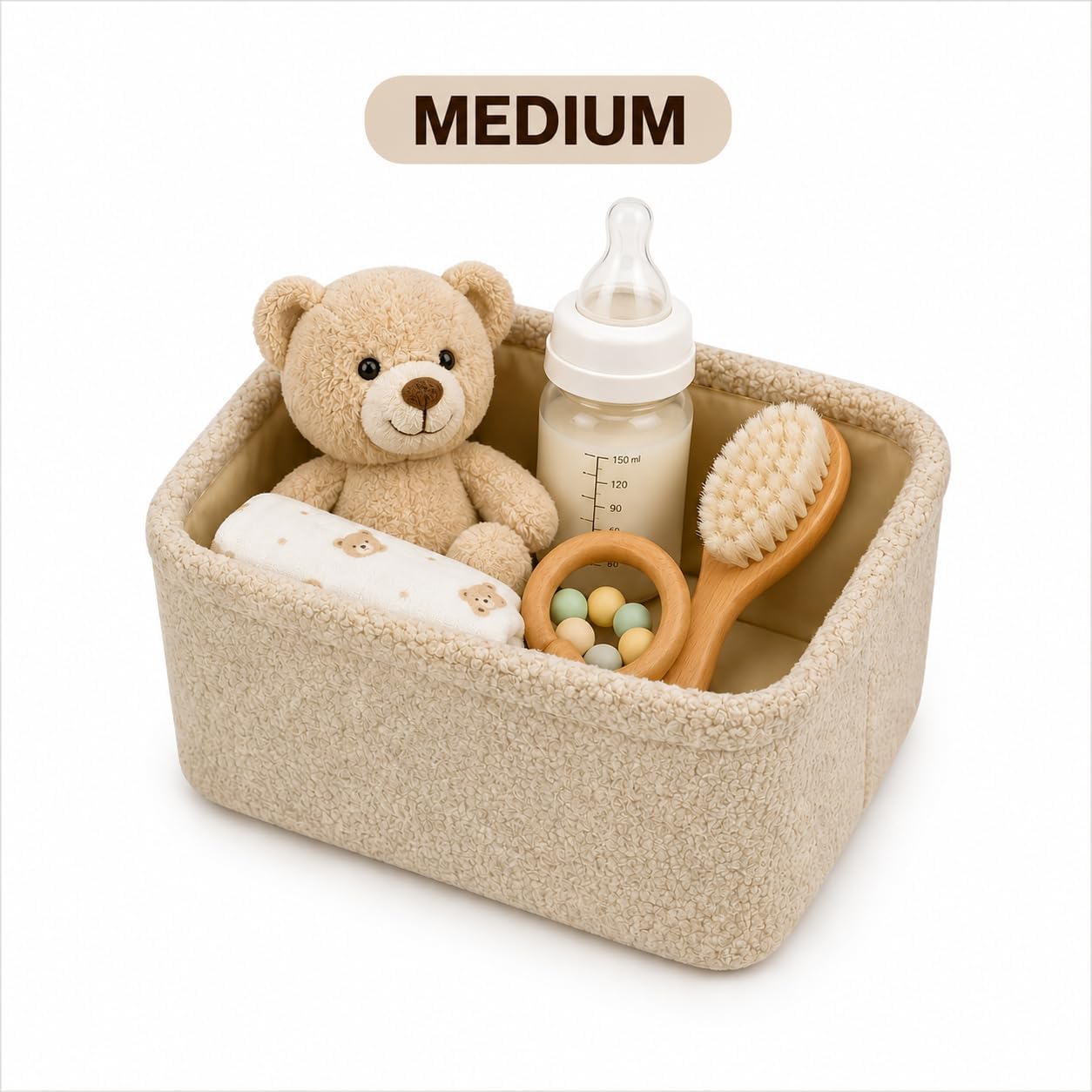Teddy Fabric Storage Baskets