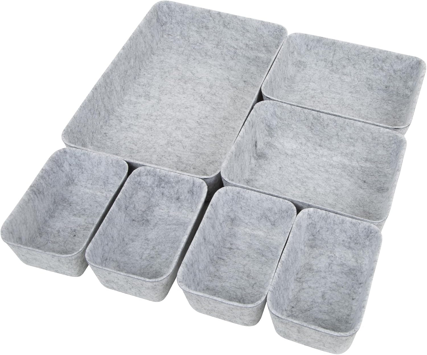 7 PCS Drawer Organiser Divider Trays