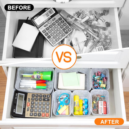 7 PCS Drawer Organiser Divider Trays