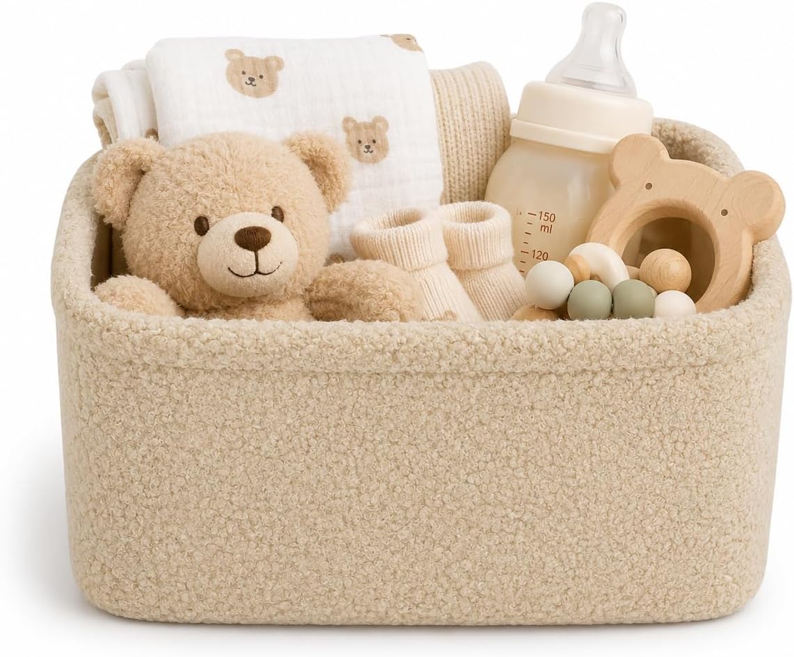 Teddy Fabric Storage Baskets