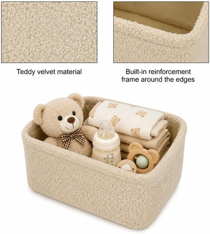 Teddy Fabric Storage Baskets