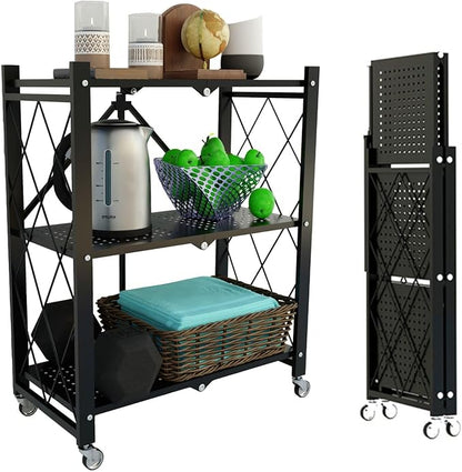 3-Tier Shelf Foldable Storage Shelving Unit