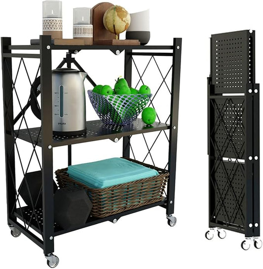 3-Tier Shelf Foldable Storage Shelving Unit