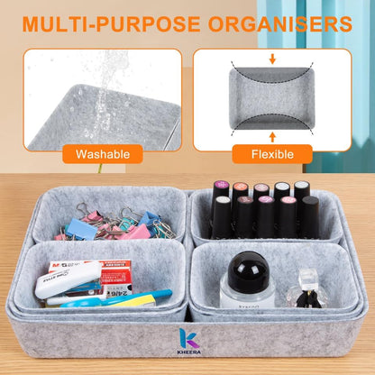 7 PCS Drawer Organiser Divider Trays