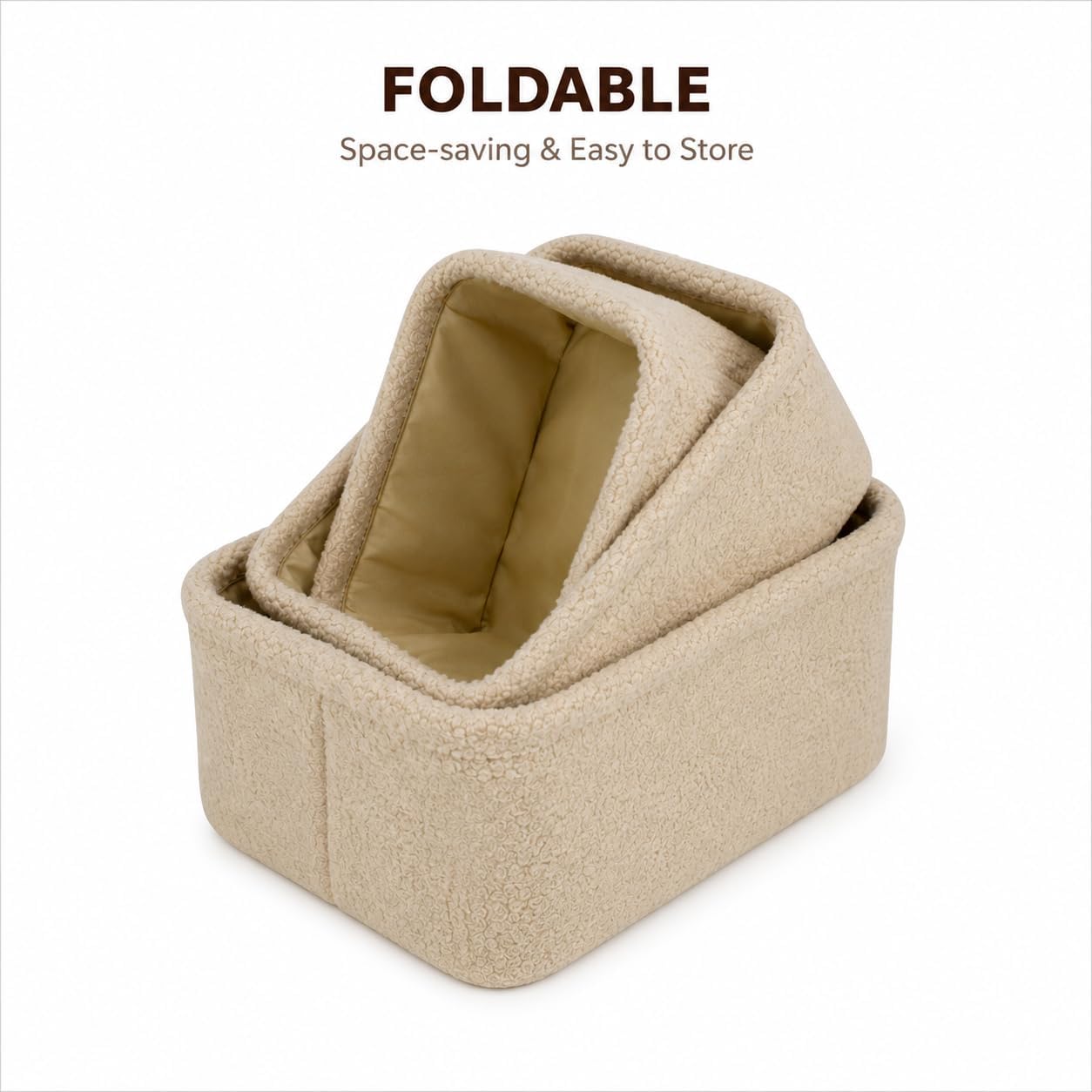 Teddy Fabric Storage Baskets
